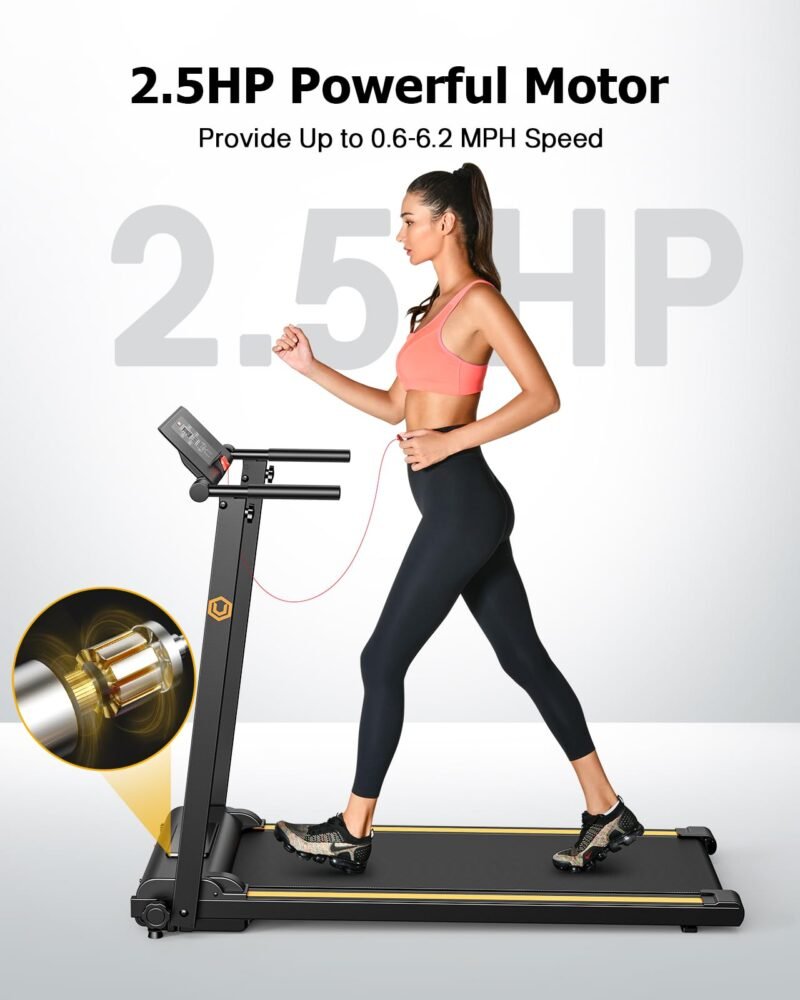 UREVO Walking Pad Treadmills for Home Office, Under Desk Compact Design Treadmill Portable Walking Pad Treadmill with Remote Control, LED Display - Image 16