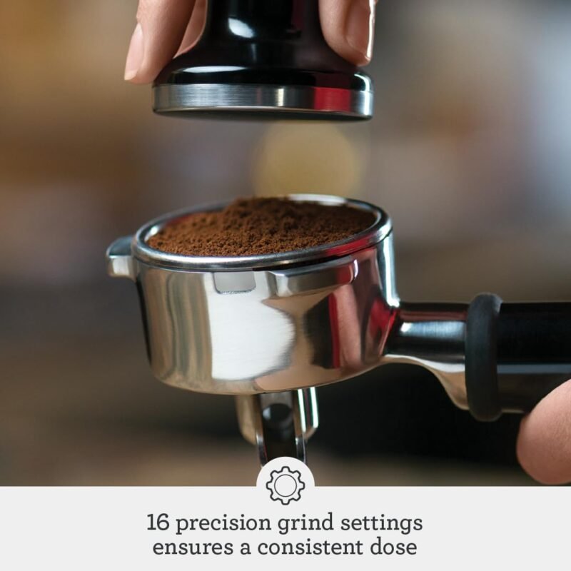 Sage Barista Express Bean to Cup Coffee Machine – Built-in Grinder & Milk Frother, Brushed Stainless Steel Espresso Maker - Image 4
