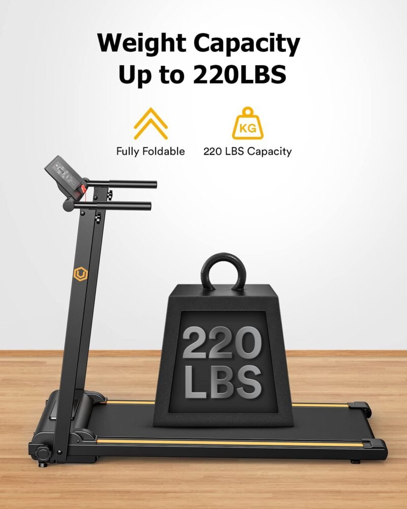 UREVO Walking Pad Treadmills for Home Office, Under Desk Compact Design Treadmill Portable Walking Pad Treadmill with Remote Control, LED Display - Image 8