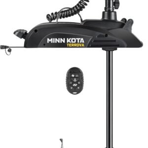 Minn Kota Terrova Kayak Freshwater Bow-Mount Electric Trolling Motor with GPS and Safety Switch Kit, 55 Lb. Thrust, 36 in. Shaft, Includes Wireless Micro Remote