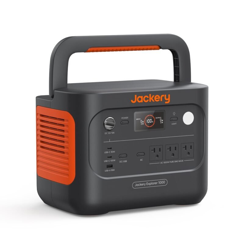 Jackery Explorer 1000 v2 Portable Power Station,1070Wh LiFePO4 Battery,1500W AC/100W USB-C Output, 1 Hr Fast Charge, Solar Generator for Camping,Emergency, RV, Off-Grid Living(Solar Panel Optional) - Image 2