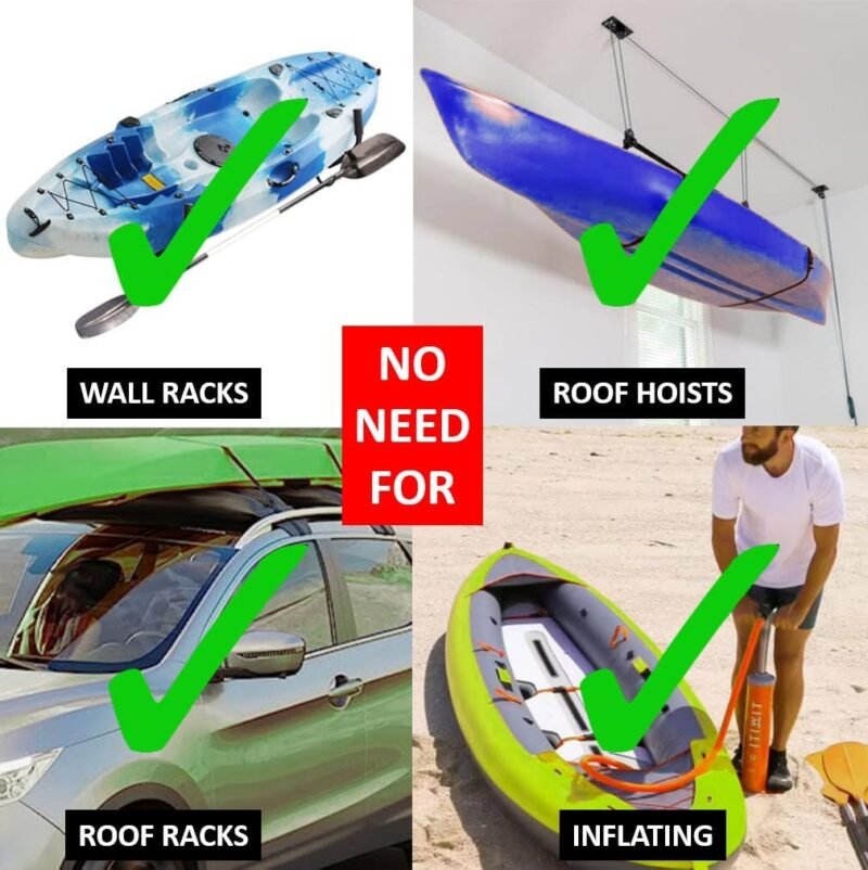 Radar Modular Fishing Kayak - 10ft Lightweight, Sit On Top Kayak for Adults & Youth - Stable & Portable, Ideal Space-Saving Design for Travel - 400 lbs Capacity - Image 5