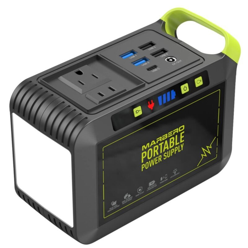 MARBERO Portable Power Station 88Wh Camping Lithium Battery Solar Generator Fast Charging with AC Outlet 120W Peak Power Bank(Solar Panel Optional) for Home Backup Outdoor Emergency RV Van Hunting - Image 8