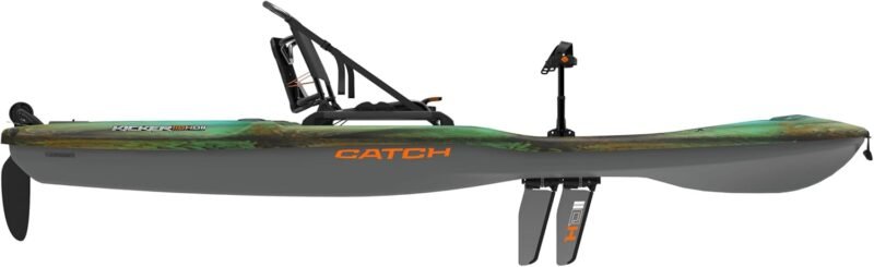 Pelican Catch Kicker 110 HDII - Sit on top Fishing Angler Pedal Kayak - Amazonia - HyDryve II Pedal System - Stable - 11 ft - Image 2