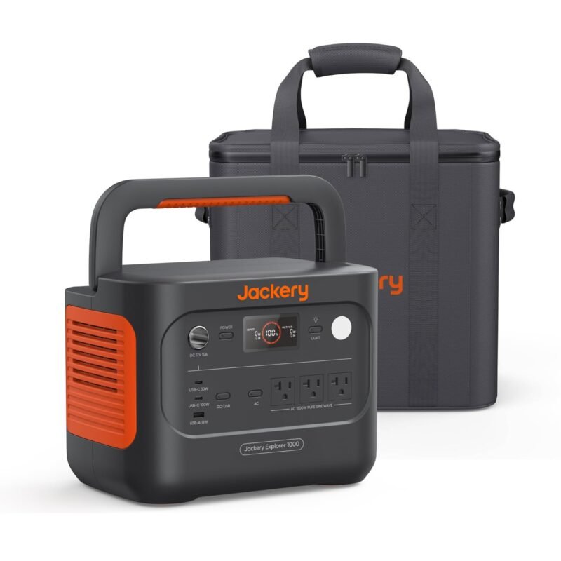 Jackery Explorer 1000 v2 Portable Power Station,1070Wh LiFePO4 Battery,1500W AC/100W USB-C Output, 1 Hr Fast Charge, Solar Generator for Camping,Emergency, RV, Off-Grid Living(Solar Panel Optional) - Image 5