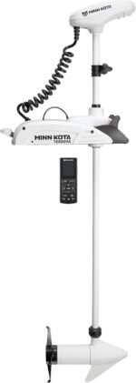 Minn Kota 1363770 Riptide Terrova Bow-Mount Trolling Motor with Spot-Lock, Wireless Remote, 55 Lb. Thrust, 54 in. Shaft, Saltwater