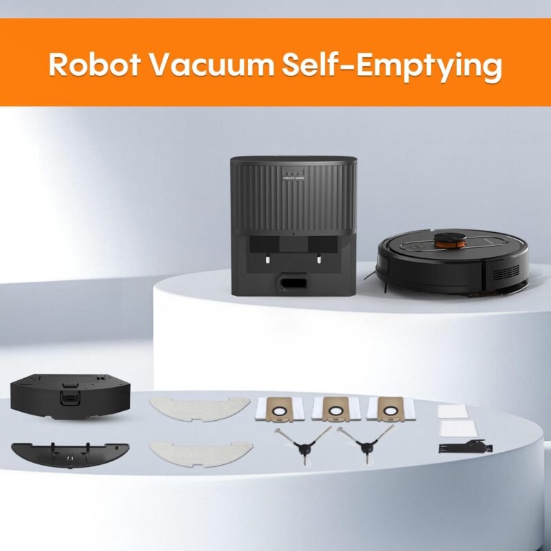 Eitton BL--20 Robot Vacuum and Mop Combo – 5000Pa Suction, LiDAR Navigation, No-Go Zones, Smart Mapping, App/Alexa Control, Self-Charging, Ideal for Pet Hair, Hard Floors & Carpet - Image 22