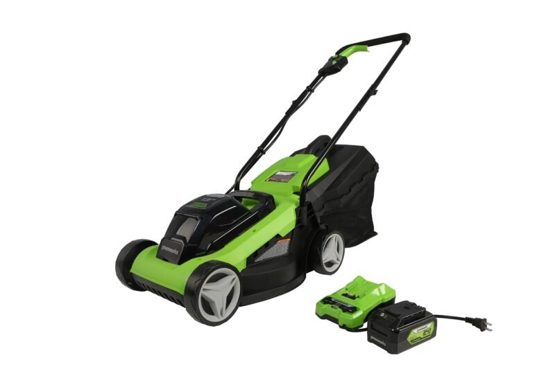 Greenworks 24V 13" Brushless Cordless (Push) Lawn Mower, 4.0Ah Battery and Charger Included - Image 6