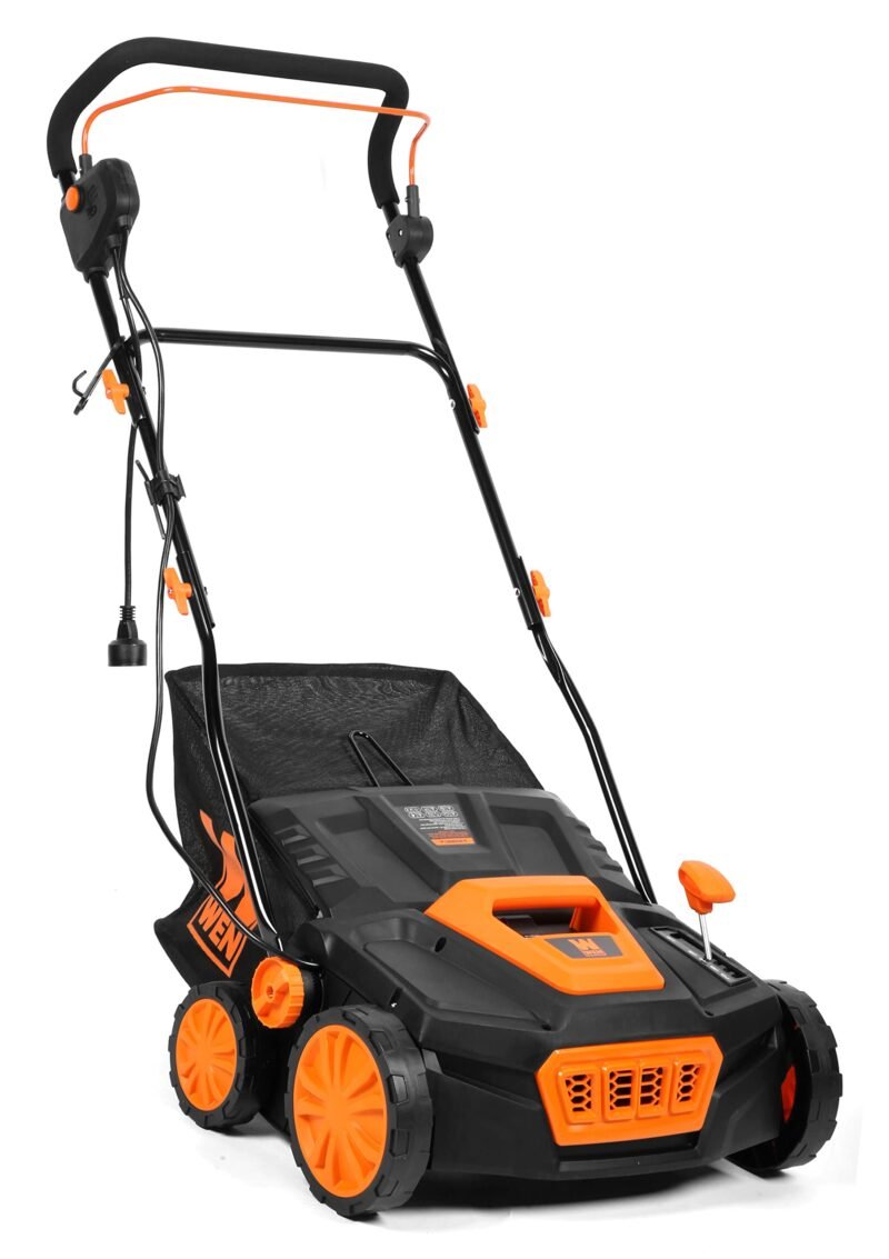 WEN 15-Inch 13-Amp 2-in-1 Electric Dethatcher and Scarifier with 12-Gallon Collection Bag (DT1315) - Image 29
