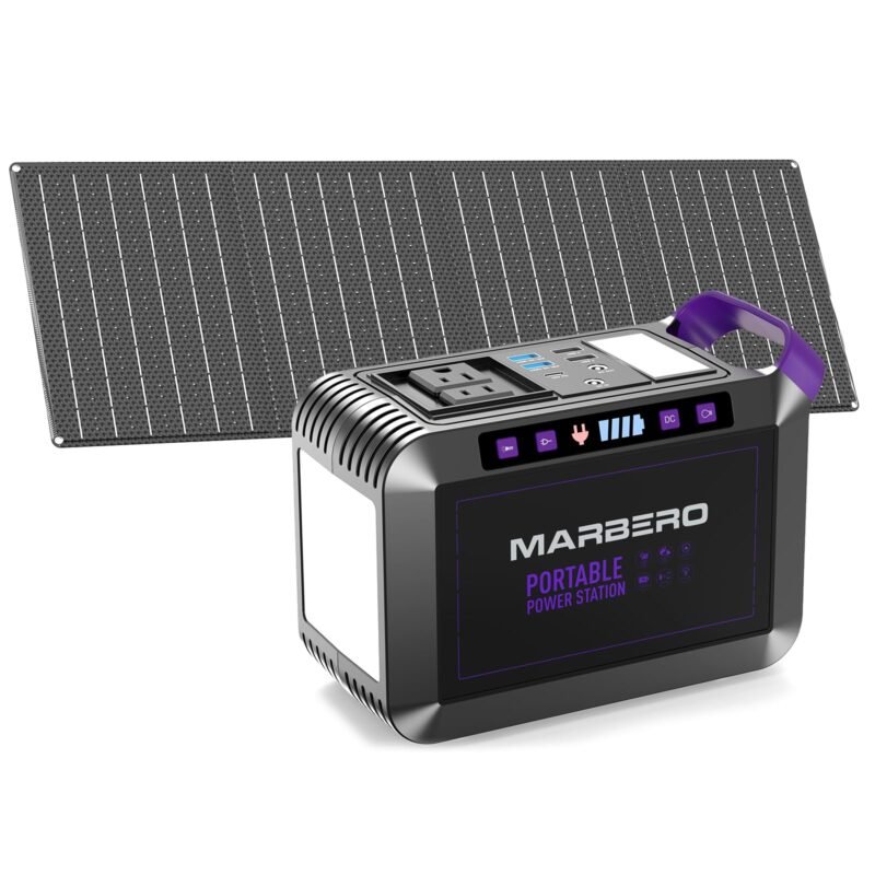 MARBERO Portable Power Station 88Wh Camping Lithium Battery Solar Generator Fast Charging with AC Outlet 120W Peak Power Bank(Solar Panel Optional) for Home Backup Outdoor Emergency RV Van Hunting - Image 9