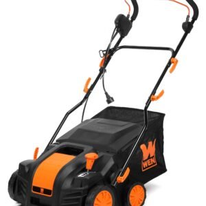 WEN 15-Inch 13-Amp 2-in-1 Electric Dethatcher and Scarifier with 12-Gallon Collection Bag (DT1315)