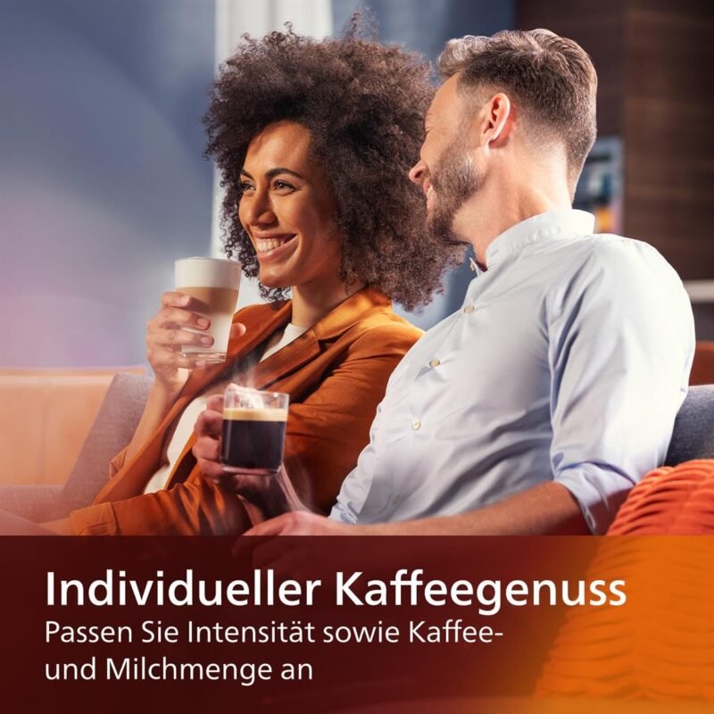 Philips Series 5400 LatteGo Fully Automatic Coffee Machine – 12 Drinks, TFT Touch Display, Built-in Grinder, EP5441/50 Black - Image 6