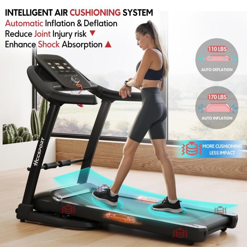 3 in 1 Under Desk Treadmill With Incline - Walking Pad With Removable Desk Workstation, 3.5HP Foldable Compact for Home Small Office - Wristband Remote Control - Image 17