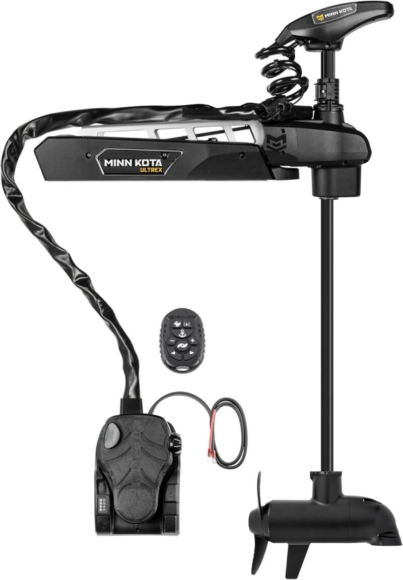 Minn Kota 1368900 Ultrex Quest Brushless Bow-Mount Trolling Motor with Dual Spectrum Chirp Sonar, Micro Remote, 90/115 Lb. Thrust, 45 in. Shaft, Freshwater