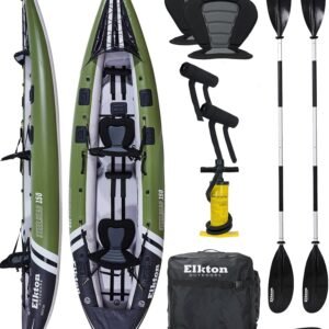 Elkton Outdoors Steelhead Inflatable Fishing Kayak Boat