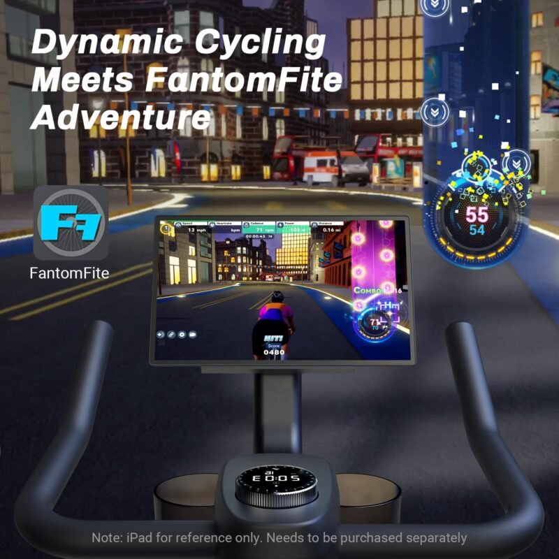 MERACH Exercise Bike, Brake Pad Stationary Bike with Exclusive App, Low Noise Indoor Cycling Bike with 300lbs Weight Capacity, Tablet Mount and Fitness Courses for Weight Loss - Image 24