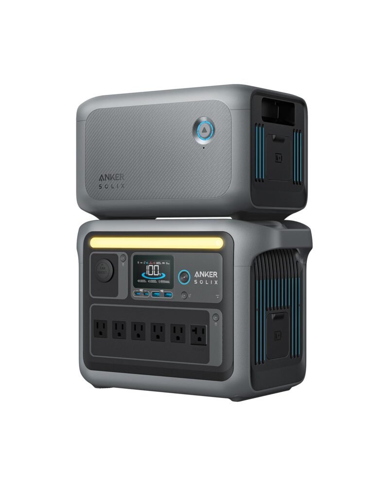 Anker SOLIX C1000 Portable Power Station, 1800W (Peak 2400W) Solar Generator, Full Charge in 58 Min, 1056wh LiFePO4 Battery for Home Backup, Power Outages, and Outdoor Camping (Optional Solar Panel) - Image 2