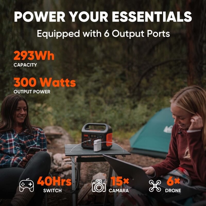 Jackery Portable Power Station Explorer 300, 293Wh Backup Lithium Battery, Solar Generator for Outdoors Camping Travel Hunting Blackout (Solar Panel Optional) - Image 9