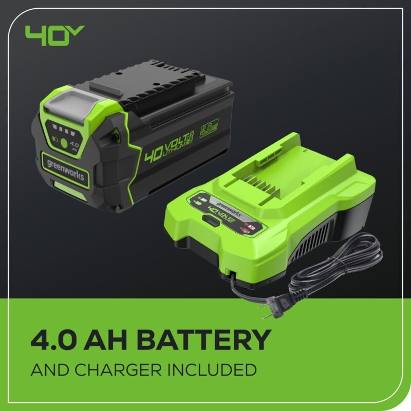 Greenworks 40V 16" Cordless Lawn Mower, Ultra-Light Push Mower with 4.0Ah Battery & Charger(75+ Tool Compatibility, 45Min Runtime) - Image 12