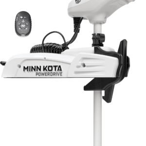 Minn Kota 1363585 Riptide PowerDrive Bow-Mount Trolling Motor with Mircro Remote, 70 Lb. Thrust, 54 in. Shaft, Saltwater