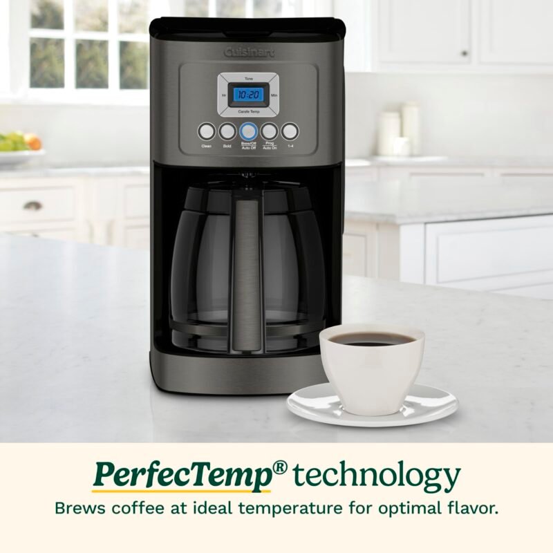 Cuisinart DCC-3200P1 14-Cup Programmable Coffee Maker – Stainless Steel Drip Machine with Brew Strength Control, Glass Carafe, 1–4 Cup Setting & Auto Shut-Off - Image 14