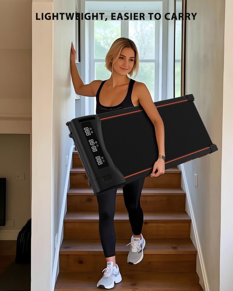 4.0/7.8MPH Walking Pad Treadmill with Folding Slope, Larger Screen Display Under Desk Treadmill 300 lb Capacity, Portable Treadmills for Small Spaces, Home, Work for Smart APP - Image 12