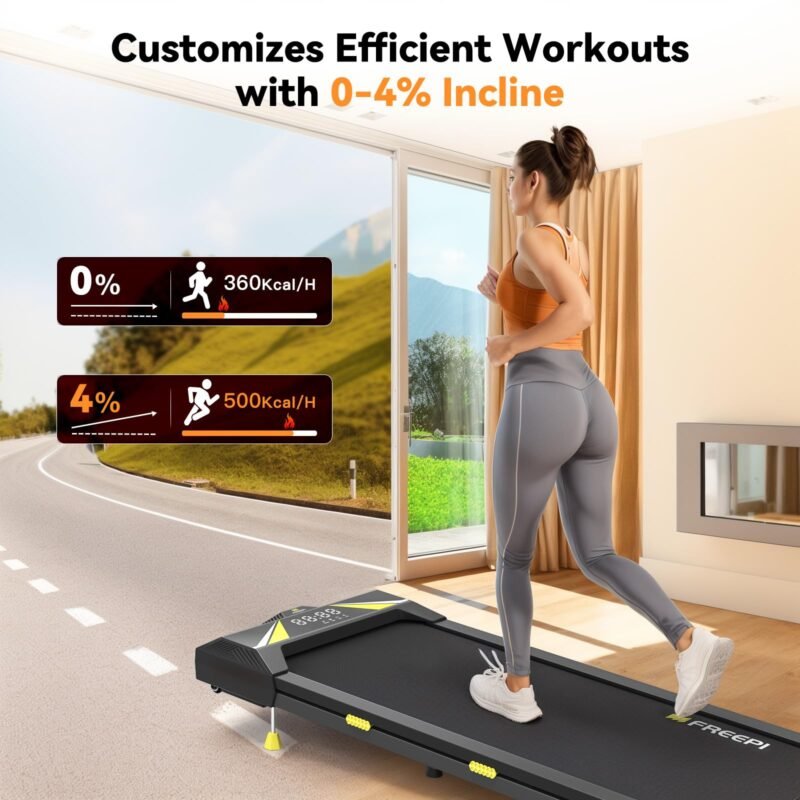 Sperax Walking Vibration Pad with APP, 3 in 1 Under Desk Treadmill, 2.5HP Low Noise Walking Treadmill Pad with Remote Control,Portable Treadmills for Home Office - Image 34