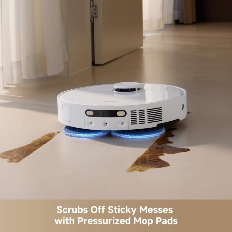 MOVA P10 Pro Ultra Robot Vacuum & Mop Combo | 13,000Pa Suction, 149℉ Mop Washing, Dual Spinning Mop, Auto Empty, App Control - Image 9