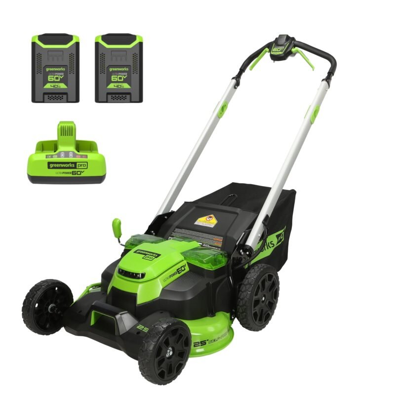 Greenworks 60V 17" Brushless (Push) Lawn Mower, 4.0Ah Battery and 3A Charger - Image 3