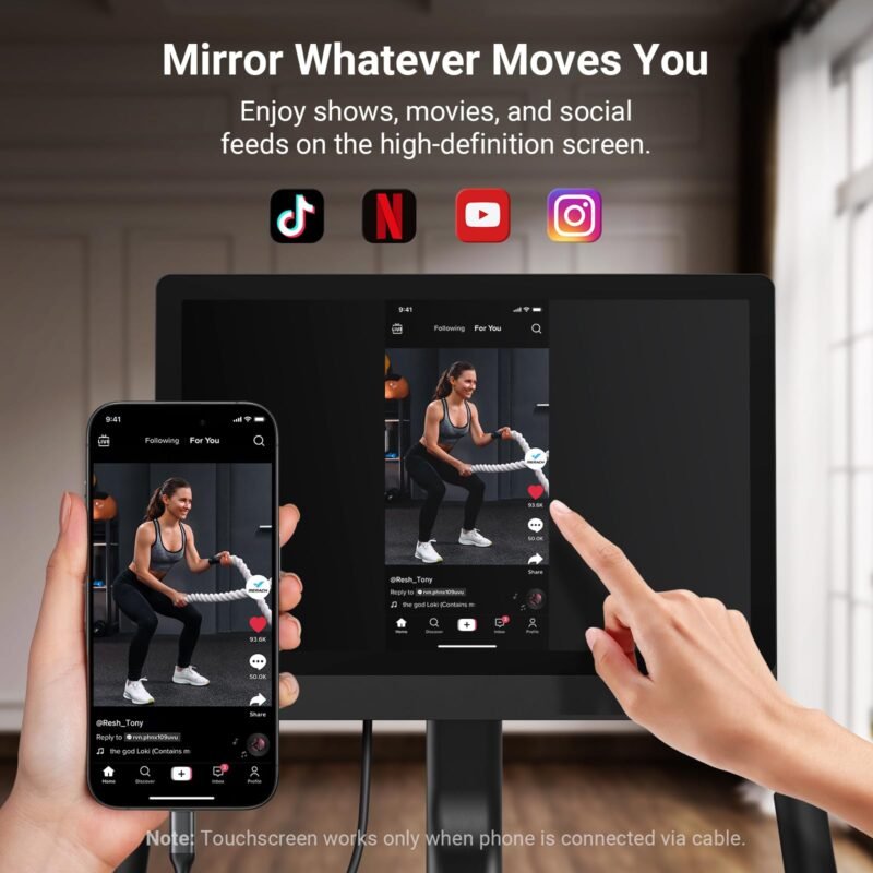 MERACH Exercise Bike, Brake Pad Stationary Bike with Exclusive App, Low Noise Indoor Cycling Bike with 300lbs Weight Capacity, Tablet Mount and Fitness Courses for Weight Loss - Image 7