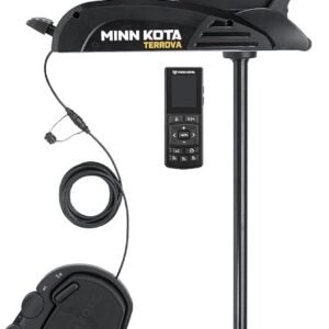 Minn Kota 1358356 Terrova Bow-Mount Electric Trolling Motor with Spot-Lock, Dual Spectrum Chirp Sonar, Wireless Remote, 55 Lb. Thrust, 54 in. Shaft, Freshwater