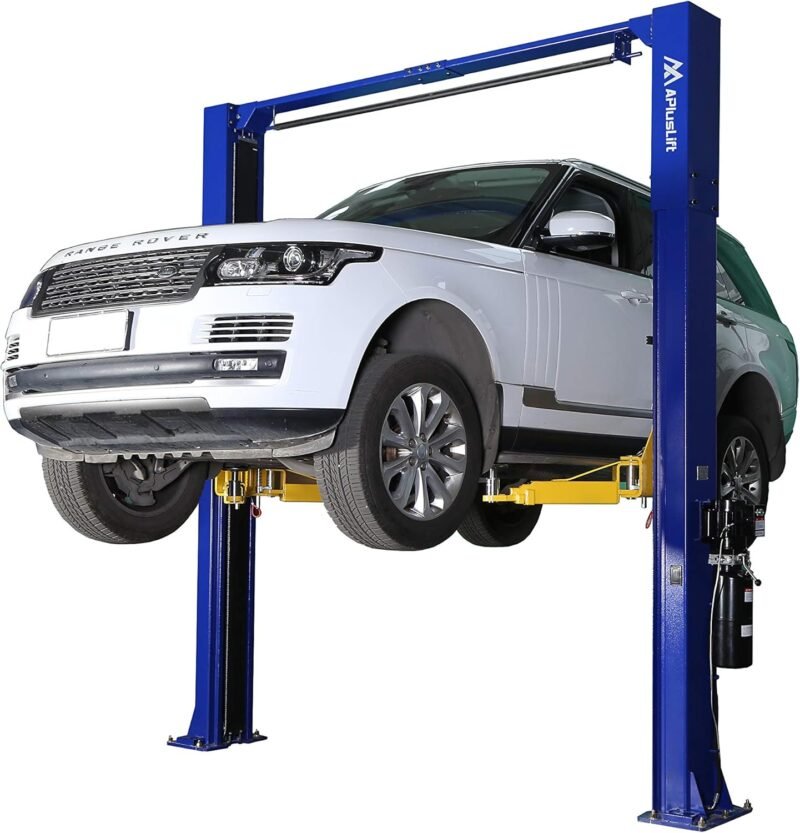 APlusLift HW-10KOH-A 10,000 lb (4,536 kg) 2-Post Overhead Car Lift – CE Certified, Truck Adapters, 3-Year Warranty