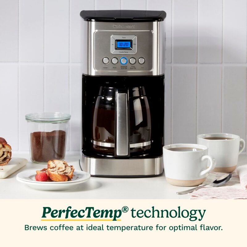Cuisinart DCC-3200P1 14-Cup Programmable Coffee Maker – Stainless Steel Drip Machine with Brew Strength Control, Glass Carafe, 1–4 Cup Setting & Auto Shut-Off - Image 26