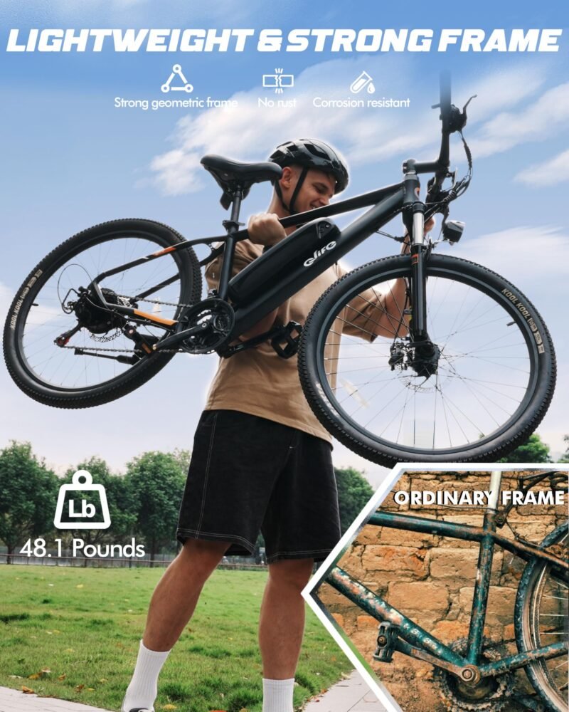 Racer Electric Bike for Adults - 21-Speed Mountain Lightweight Ebike with Peak 750W 22MPH Brushless Motor, 375Wh Removable Battery, 26X2.1 Tire Step Over E-MTB, Up to 40 Miles - Image 56