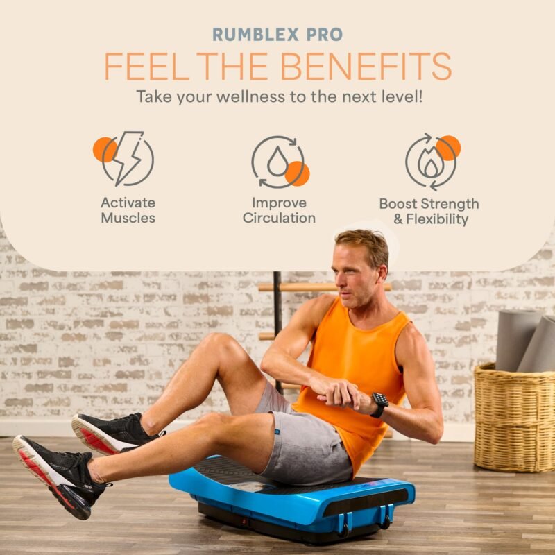 LifePro Vibration Plate Machines – Full Body Workout, Recovery & Lymphatic Drainage with 4D Motion, Silent Operation, Joint Support, & Triple Motor Technology for Circulation, Fat Burn & Toning - Image 6