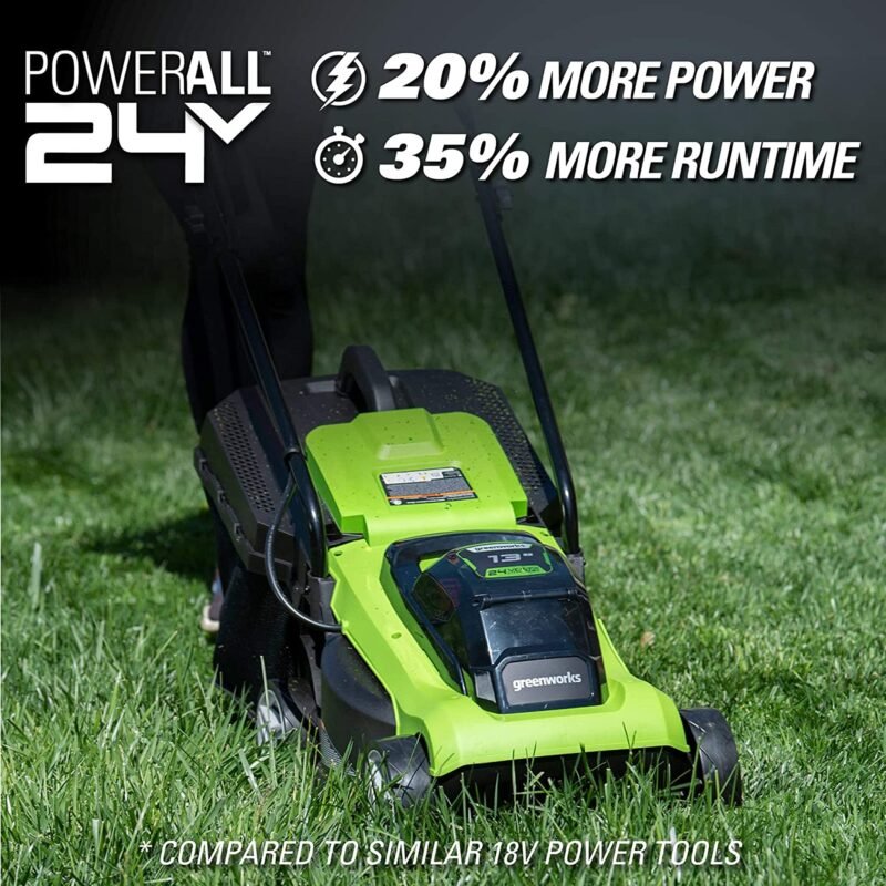 Greenworks 24V 13" Brushless Cordless (Push) Lawn Mower, 4.0Ah Battery and Charger Included - Image 45