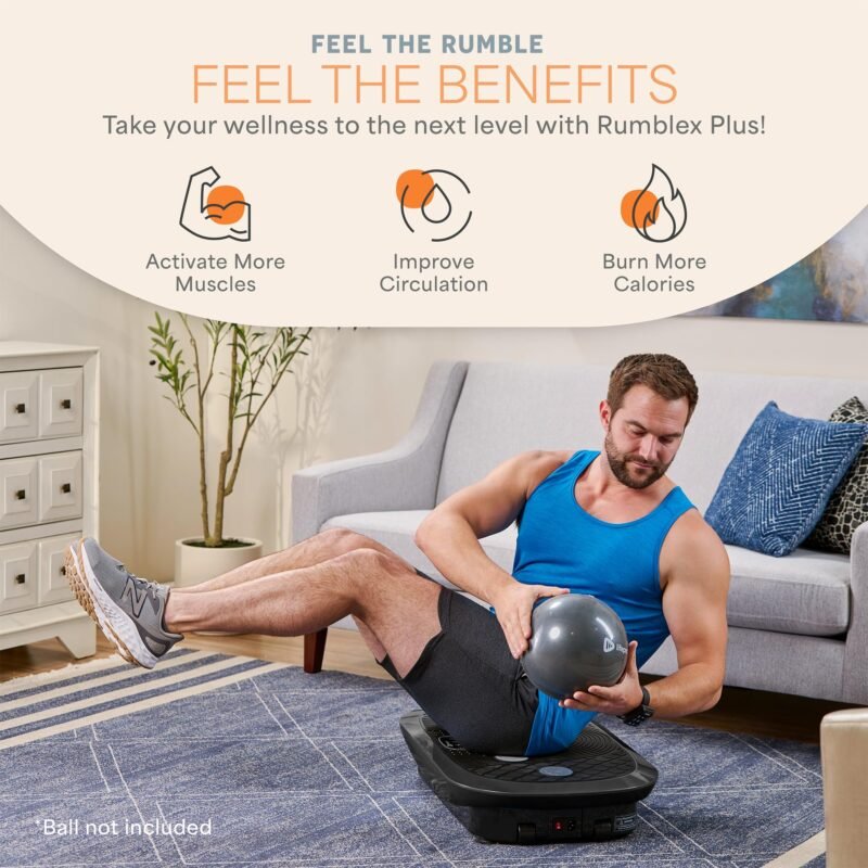 LifePro Vibration Plate Machines – Full Body Workout, Recovery & Lymphatic Drainage with 4D Motion, Silent Operation, Joint Support, & Triple Motor Technology for Circulation, Fat Burn & Toning - Image 13