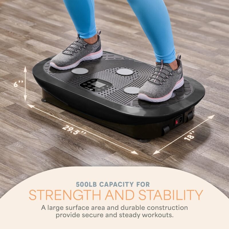 LifePro Vibration Plate Machines – Full Body Workout, Recovery & Lymphatic Drainage with 4D Motion, Silent Operation, Joint Support, & Triple Motor Technology for Circulation, Fat Burn & Toning - Image 16