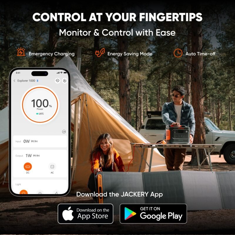 Jackery Explorer 1000 v2 Portable Power Station,1070Wh LiFePO4 Battery,1500W AC/100W USB-C Output, 1 Hr Fast Charge, Solar Generator for Camping,Emergency, RV, Off-Grid Living(Solar Panel Optional) - Image 43