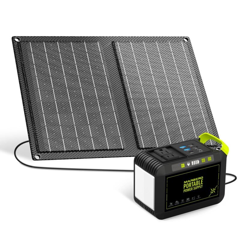 MARBERO Portable Power Station 88Wh Camping Lithium Battery Solar Generator Fast Charging with AC Outlet 120W Peak Power Bank(Solar Panel Optional) for Home Backup Outdoor Emergency RV Van Hunting - Image 5