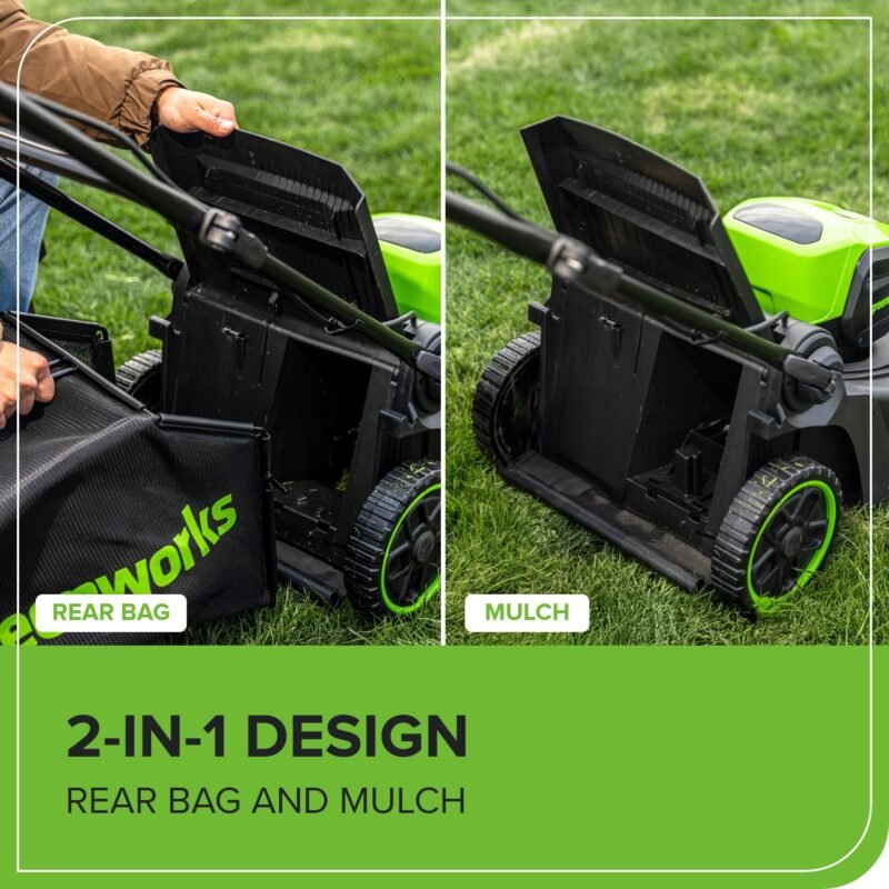 Greenworks 60V 17" Brushless (Push) Lawn Mower, 4.0Ah Battery and 3A Charger - Image 47