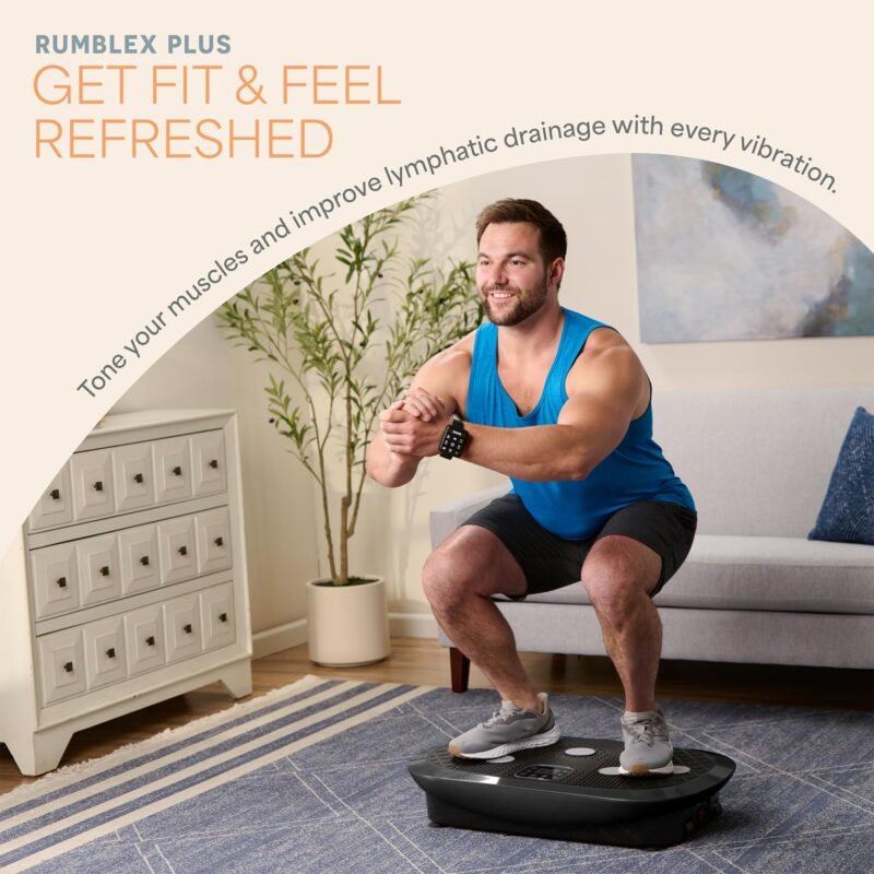 LifePro Vibration Plate Machines – Full Body Workout, Recovery & Lymphatic Drainage with 4D Motion, Silent Operation, Joint Support, & Triple Motor Technology for Circulation, Fat Burn & Toning - Image 12