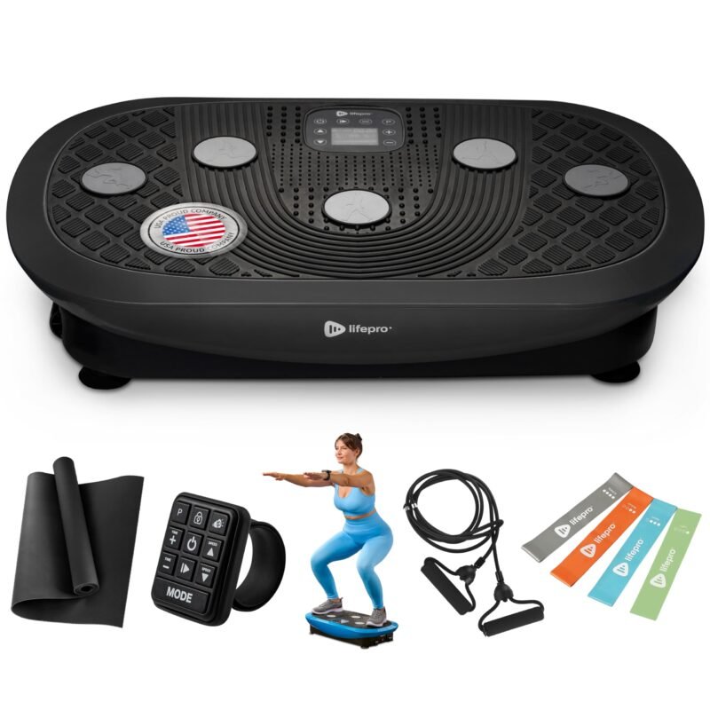 LifePro Vibration Plate Machines – Full Body Workout, Recovery & Lymphatic Drainage with 4D Motion, Silent Operation, Joint Support, & Triple Motor Technology for Circulation, Fat Burn & Toning - Image 2
