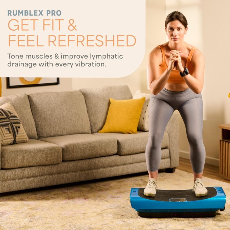 LifePro Vibration Plate Machines – Full Body Workout, Recovery & Lymphatic Drainage with 4D Motion, Silent Operation, Joint Support, & Triple Motor Technology for Circulation, Fat Burn & Toning - Image 5