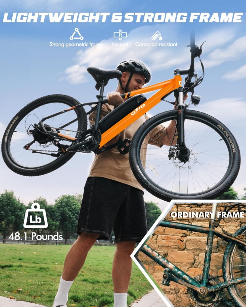 Racer Electric Bike for Adults - 21-Speed Mountain Lightweight Ebike with Peak 750W 22MPH Brushless Motor, 375Wh Removable Battery, 26X2.1 Tire Step Over E-MTB, Up to 40 Miles - Image 89