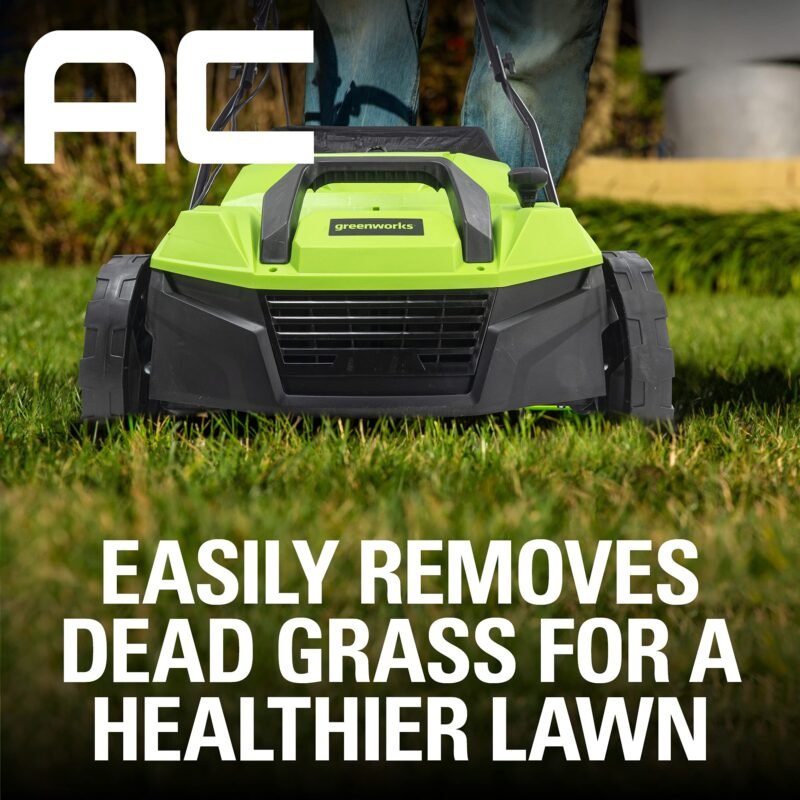 Greenworks 13 Amp 14-Inch Corded Dethatcher / Scarifier, DT13B00 - Image 10