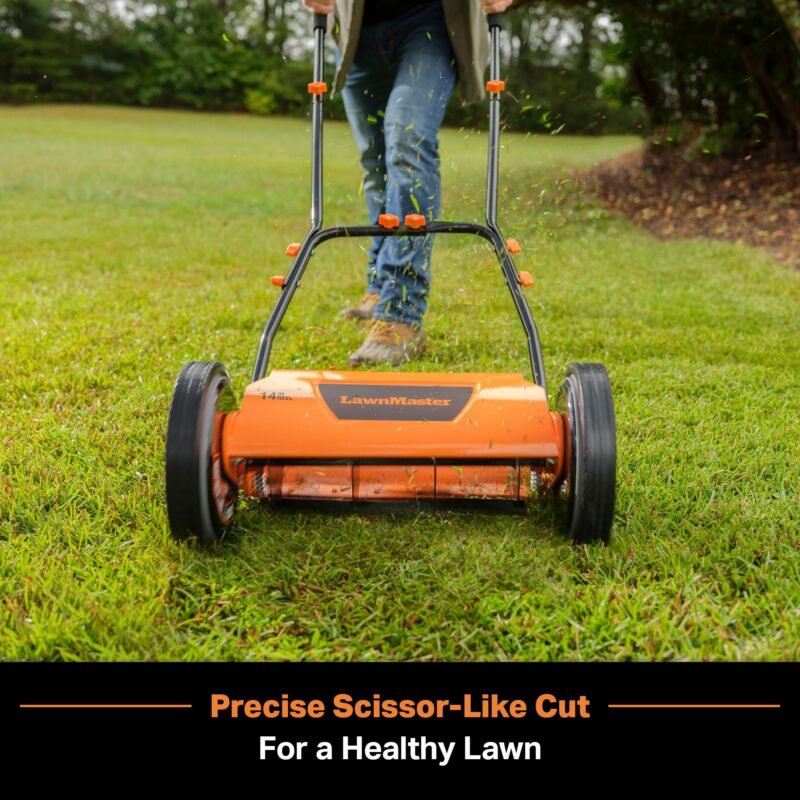 LawnMaster LMRM1602 Push Reel Lawn Mower 16-Inch 5-Blade - Image 4