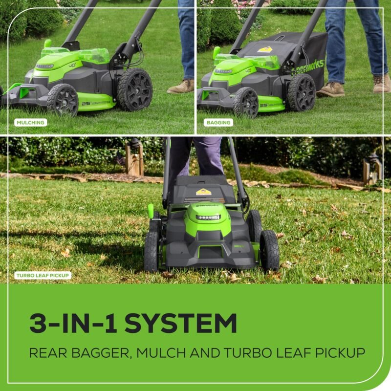 Greenworks 40V 16" Cordless Lawn Mower, Ultra-Light Push Mower with 4.0Ah Battery & Charger(75+ Tool Compatibility, 45Min Runtime) - Image 37