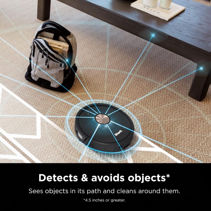 Shark AV2501AE AI Ultra Robot Vacuum with XL HEPA Self-Empty Base – 60-Day Capacity, Smart Mapping, LIDAR Navigation, Alexa Control, Perfect for Pet Hair, Carpet & Hard Floor, Bagless, Black - Image 29