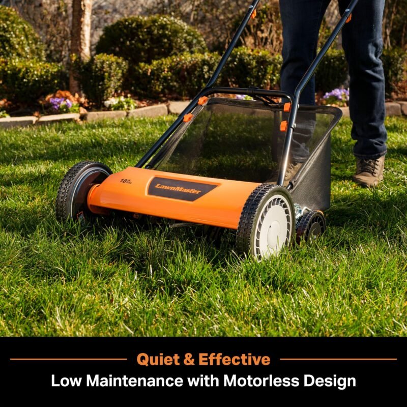 LawnMaster LMRM1602 Push Reel Lawn Mower 16-Inch 5-Blade - Image 13